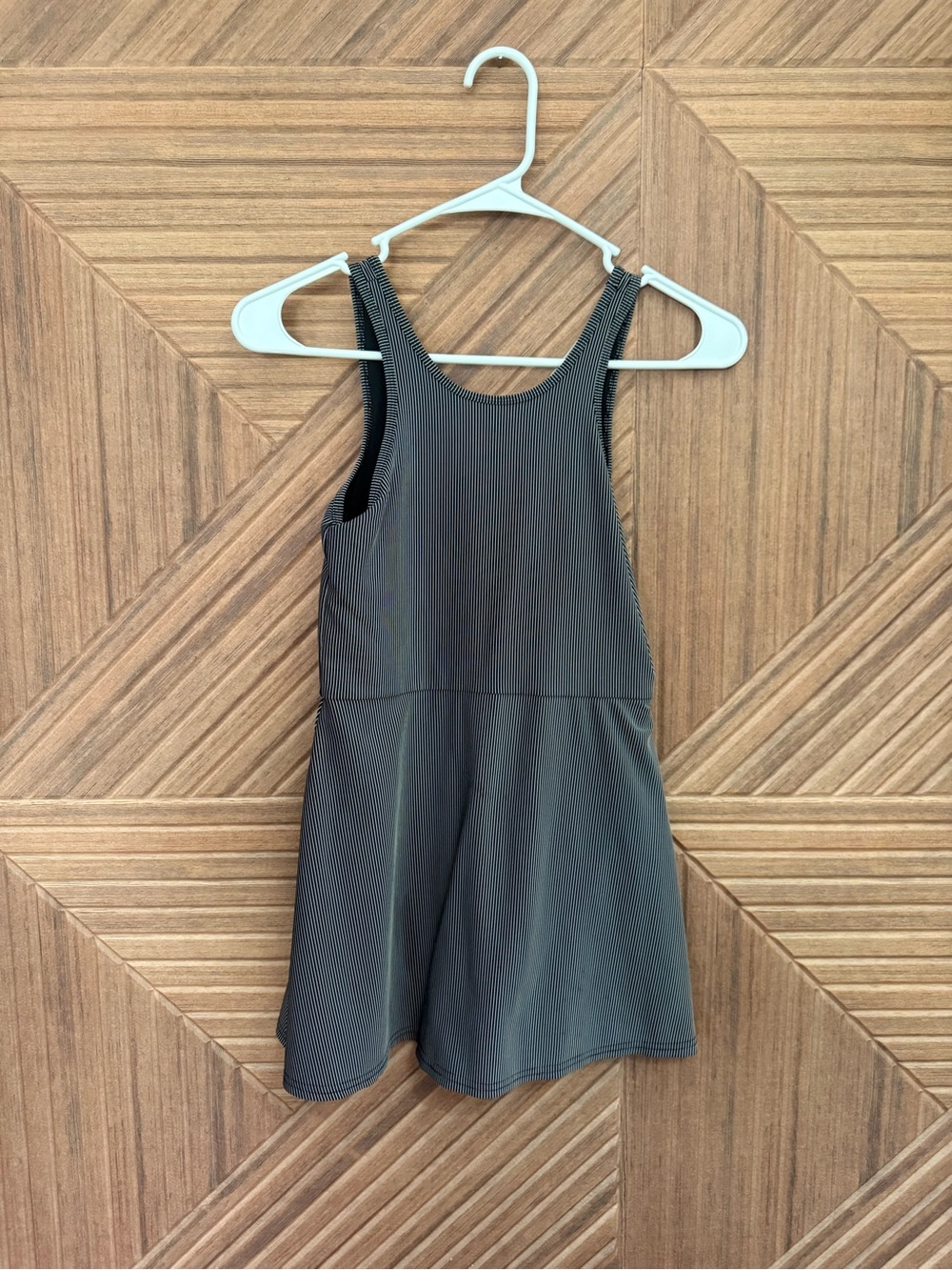 Girls Black Ribbed Skort Romper - Kids Bottoms